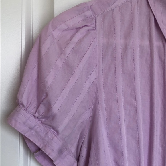 Short sleeve lavender button-down - Picture 3 of 3